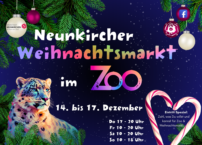 Read more about the article Neunkircher Weihnachtsmarkt im Zoo